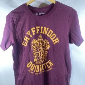 Harry Potter Gryffindor Quidditch Hogwarts School T-Shirt Men's Medium 38-40